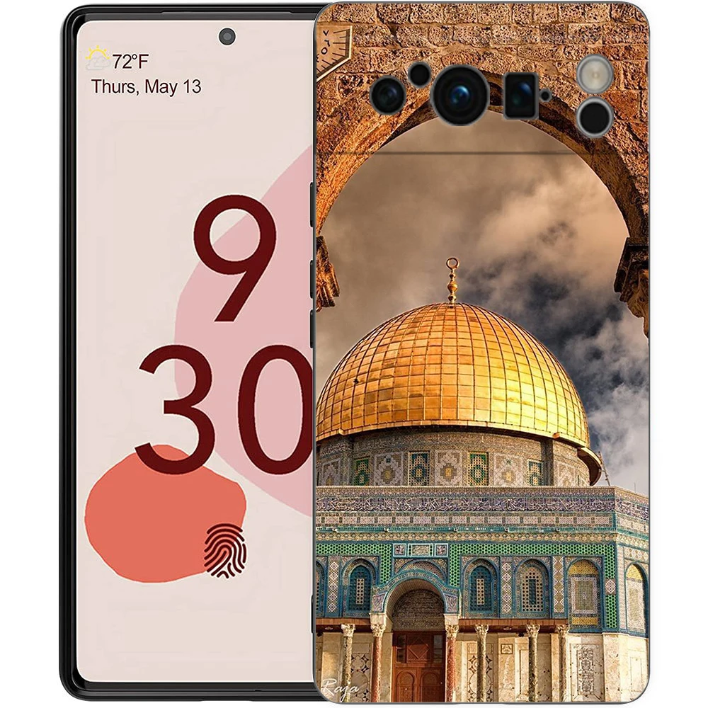 Explore Jerusalem: Shockproof TPU Black Phone Case - Soft & Durable Cover