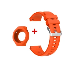 Enhanced Silicone Wristband with Matching Case (Orange)
