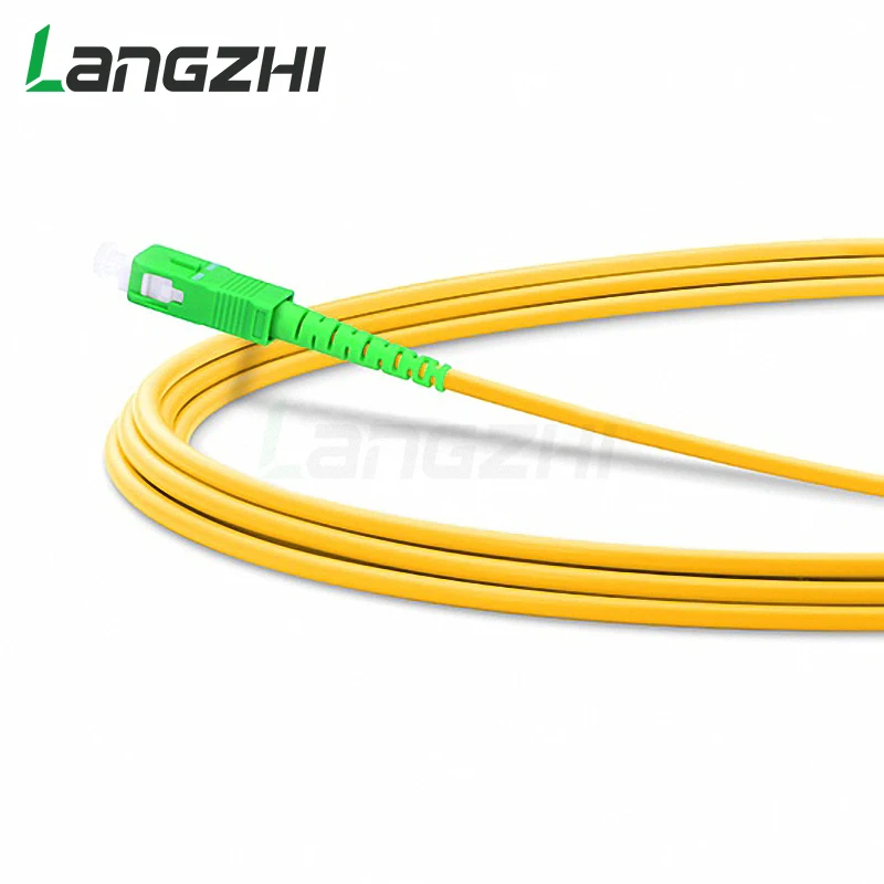 10-Pack Fiber Optic Patch Cord SC/APC to SC/APC Single Mode Simplex 2.0mm 3.0mm PVC Jumper Cable FTTH Fibra Optica
