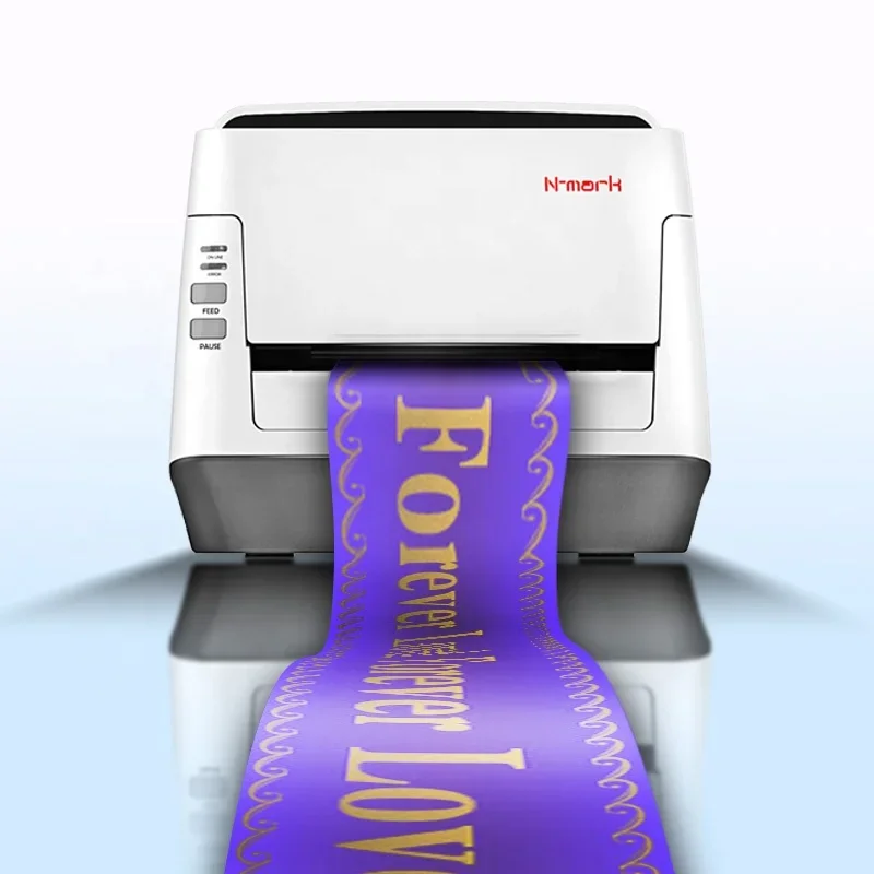 Funeral Satin Ribbon Printer High Speed Printing Machine For ...
