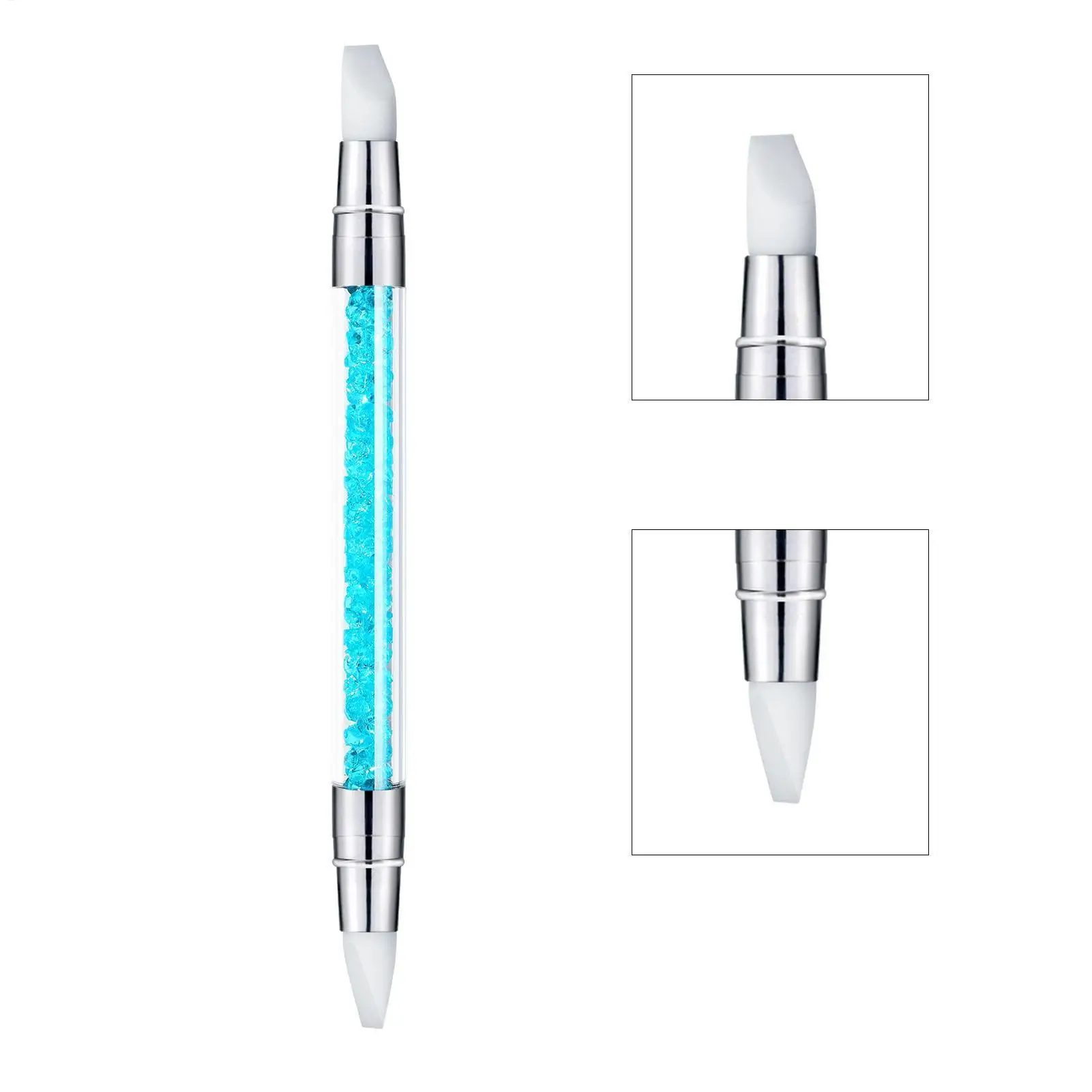 1PCS Nail Arts Brush Nail Tools For Nail Arts Duals Tipped Nail Pen Brushes Set Rhinestone Nail Polish Carving Pen Nail Brushes