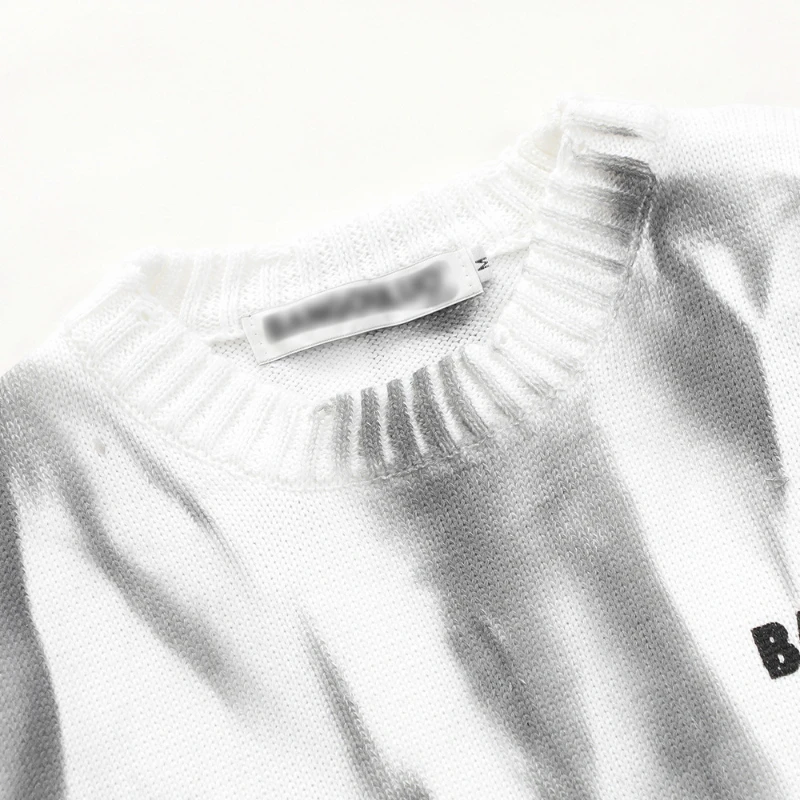 

Sweater for Men European American Loose Casual Round Neck Sweater Casual Long-sleeved Sweater Personalized Versatile Sweatshirt