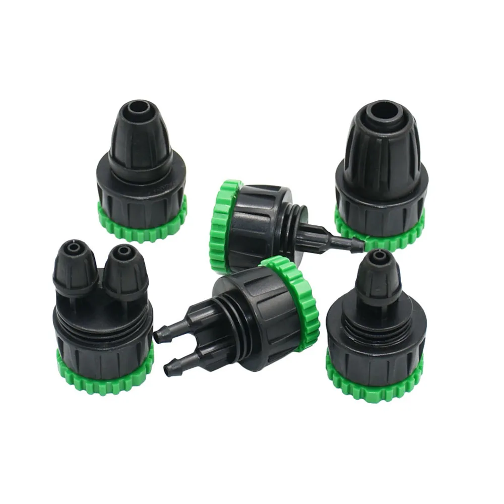 Garden Hose 4/7mm 8/11mm 1/2" To 1/2 3/4 Inch Female Thread Barb Connector 1/4 3/8 16mm Hose Drip Irrigation System Adapter