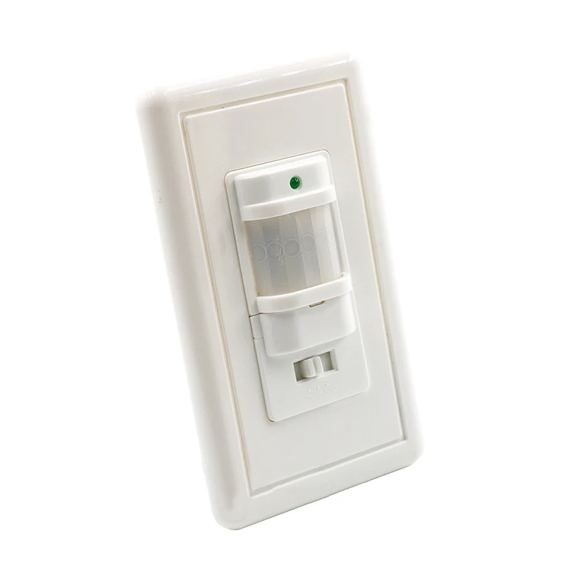 

Infrared PIR Motion Sensor Switch Security Light Control Wall Lamp Switch Induction Detector With Switch AC110V -130V US panel