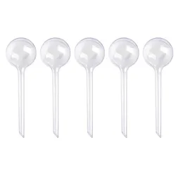 5-Pack Automatic Self-Watering Bulb Set for Houseplants and Gardens (5pc Transparent)
