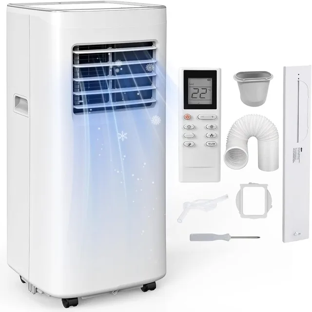 8500 BTU Portable Air Conditioners Cool Up to 360 Sq.Ft,3 IN 1 portable ac unit  Remote Control/LED Display/24Hrs Timer/Window 2