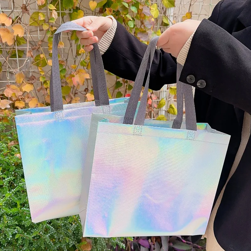 Organza Gift Bags Party Gift Bags 1-10Pcs Nonwoven Tote Bags for Party Favors