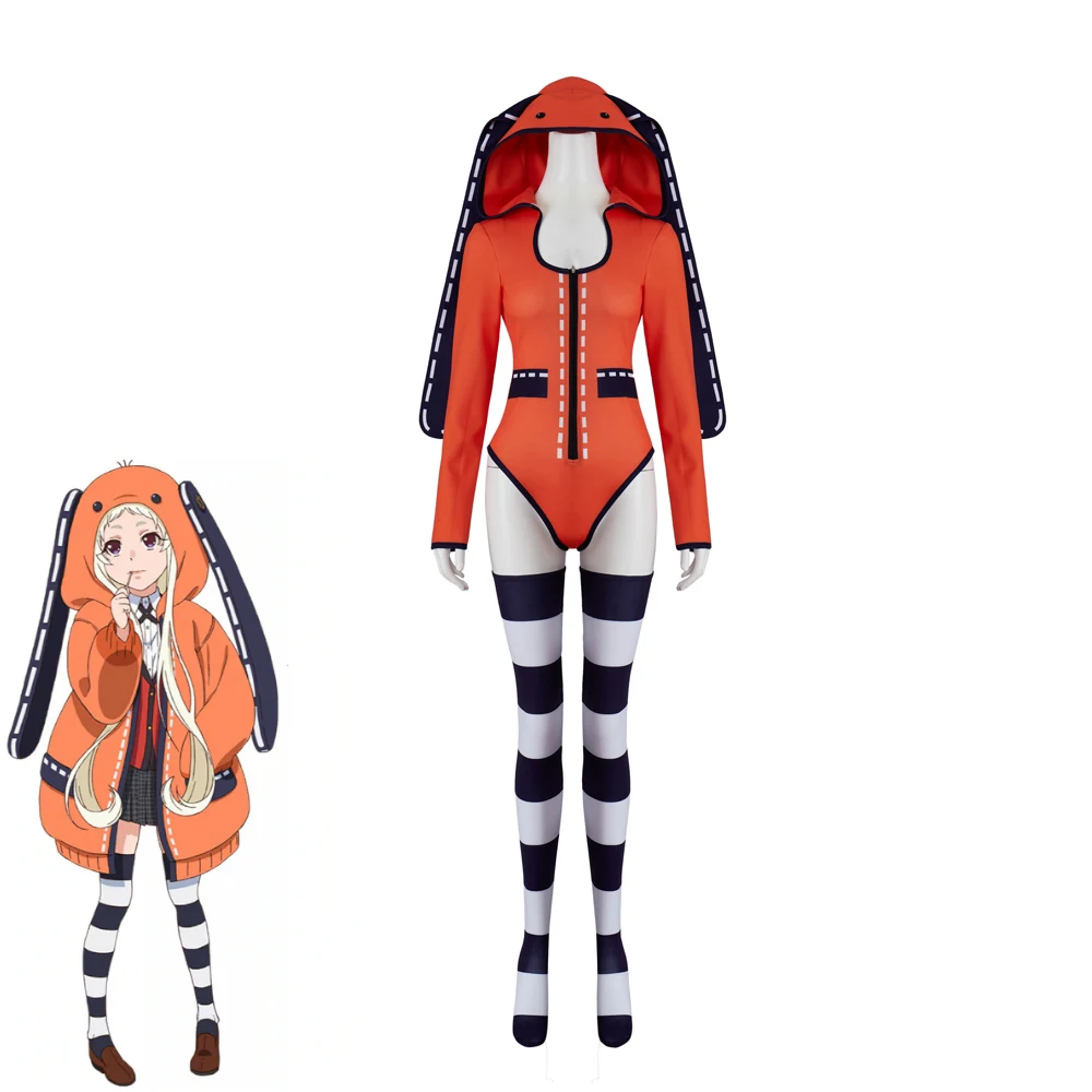 Disfraz de Cosplay de Kakegurui para mujer adulta, traje de runa