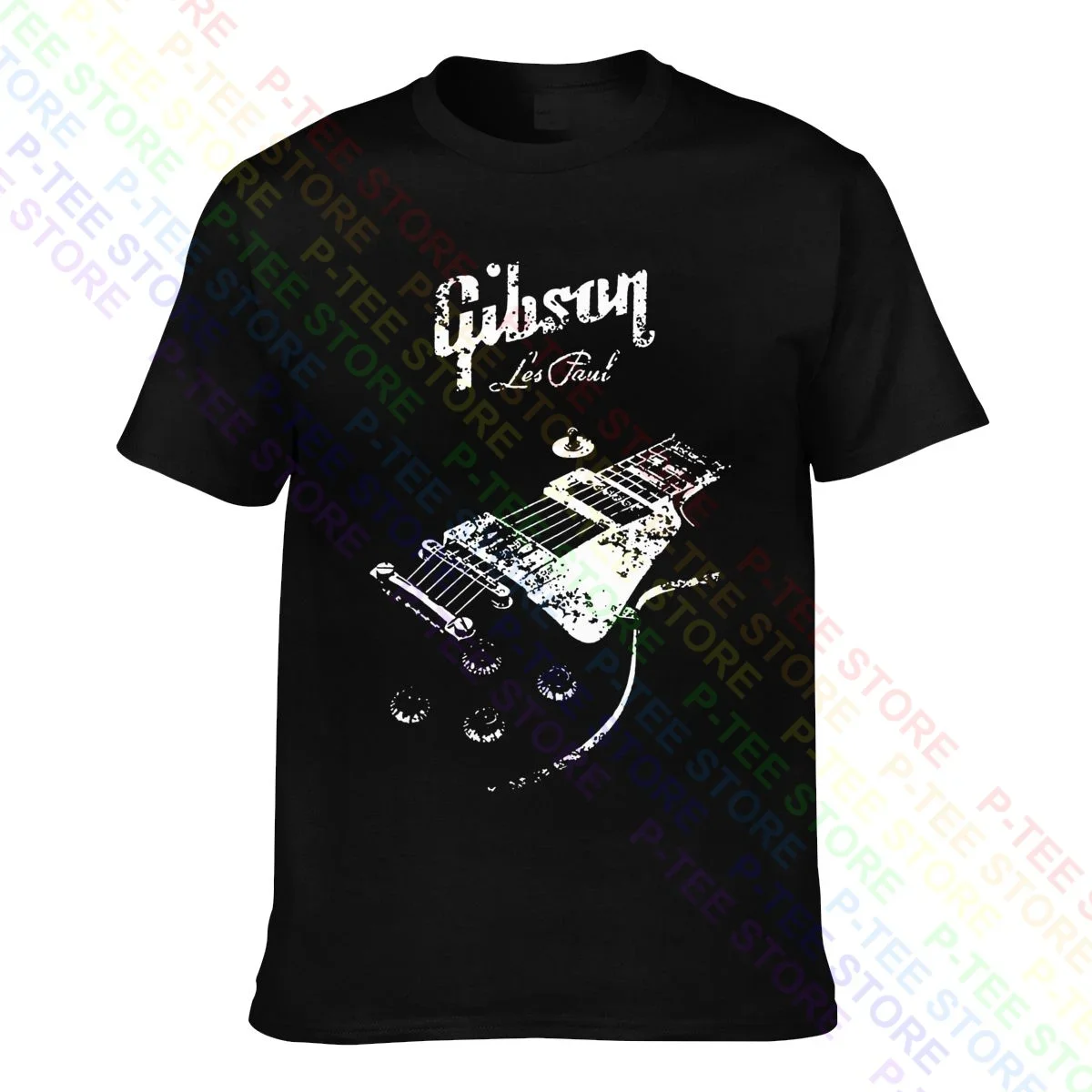 Gibson Les Paul Body Guitar Rock Blues Metal Jazz Music Dmn T-Shirt Tee Shirt Vtg Migliore Qualità