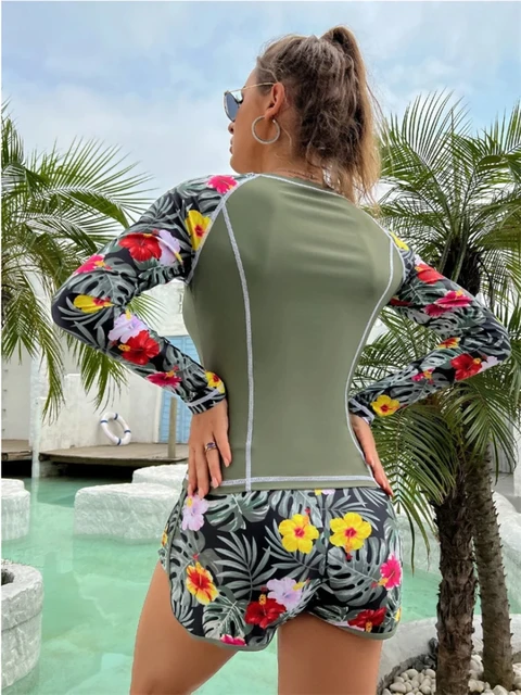 Maillot de bain deux pièces pour femmes, Tankini, haut avec short pour  garçon, soutien-gorge de sport, grande taille, vêtements d'été, 2023 -  AliExpress