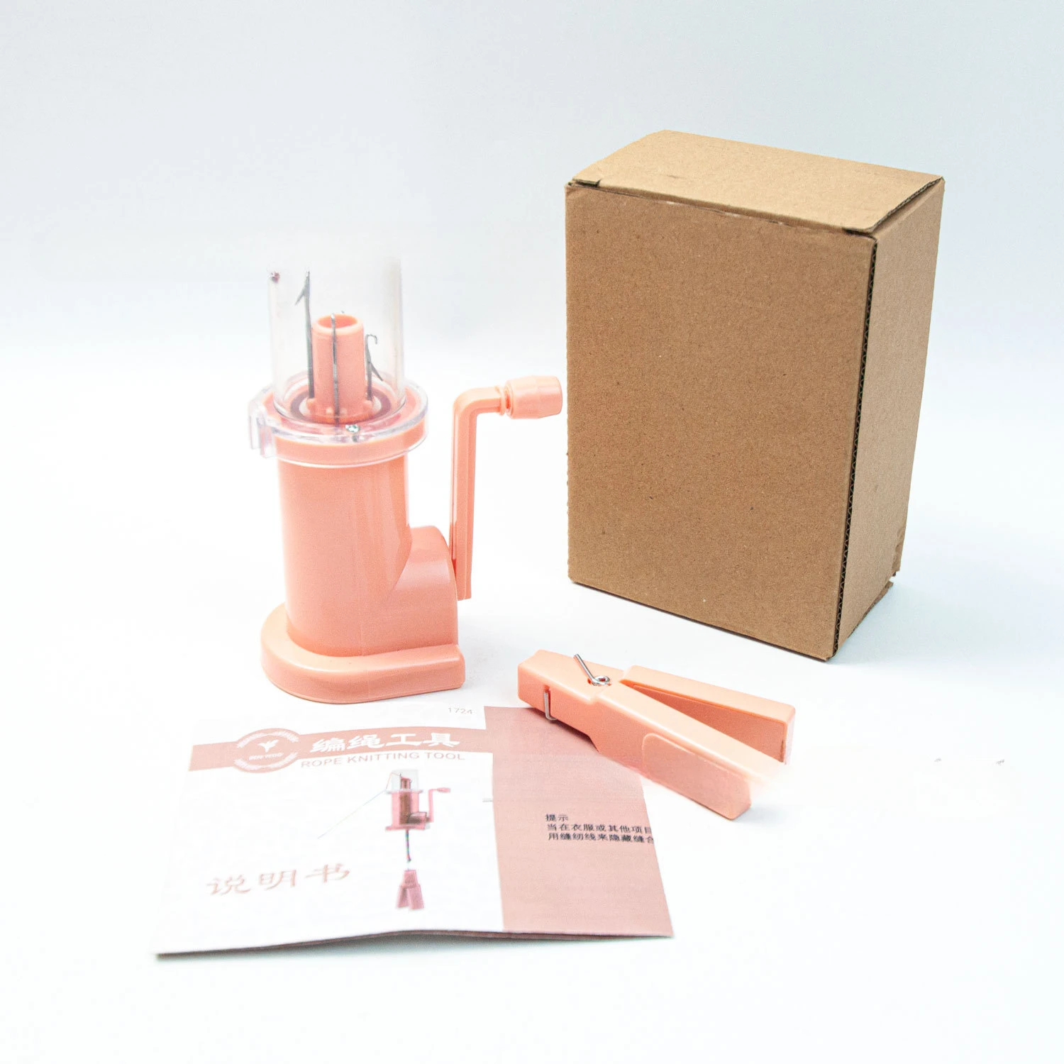 Compact Hand-Operated DIY Braiding and Knitting Tool
