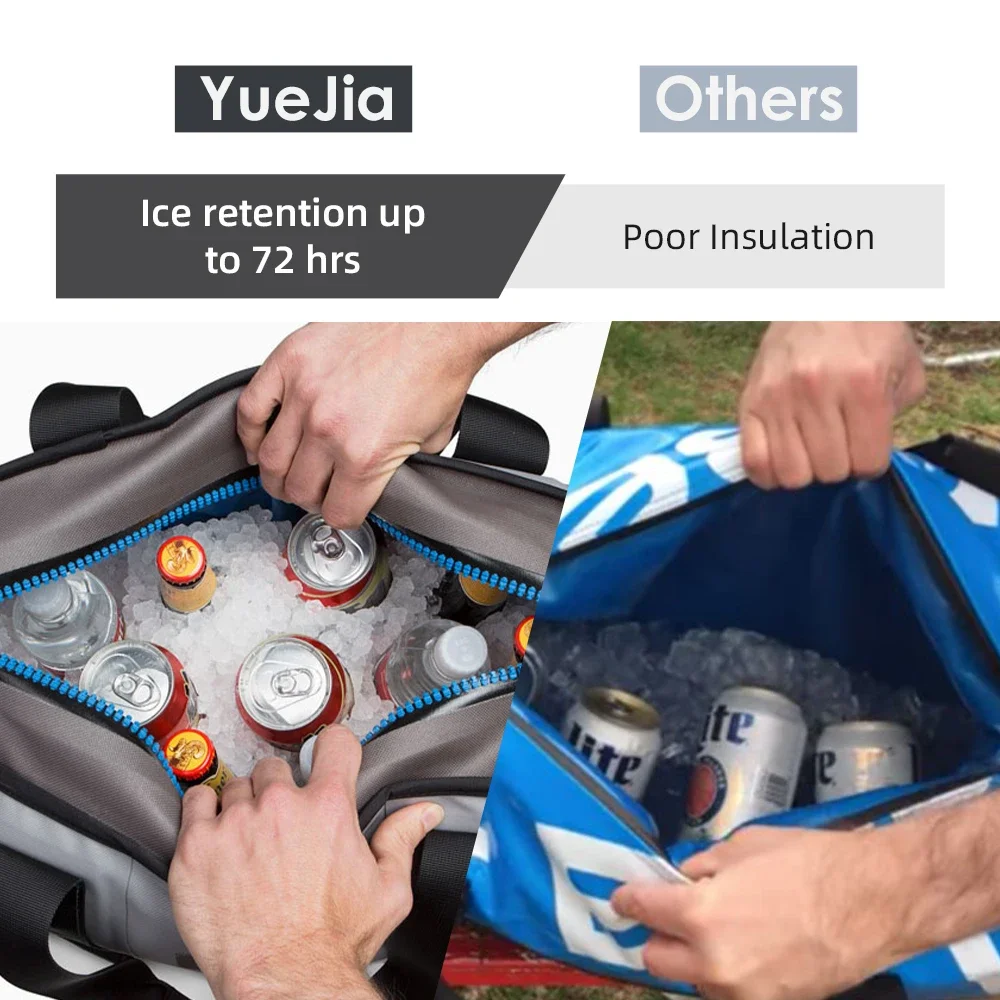 Cooler Bags Factory Waterproof Ice Insulated TPU Quality Portable Camp Soft Cooler with Close Cell Foam