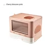 1pcs Large fully enclosed cat litter box with folding drawers for odor removal, cat toilet with extra-large splash-proof design 4