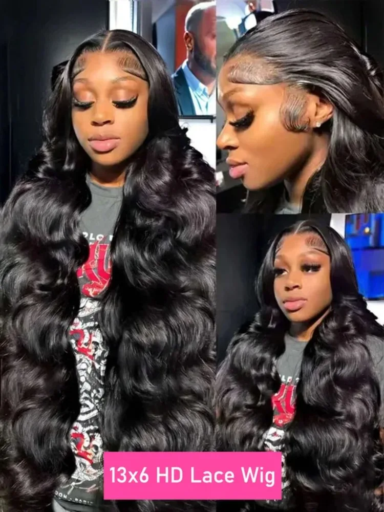 30 40 Inch Body Wave Wigs 13x6 Hd Lace Frontal Wig Brazilian Human Hair Lace Front Wig Pre Plucked Human Hair Wigs For Women