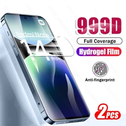 Premium Dual Pack Soft Hydrogel Screen Protectors for RedmiNote14 Pro 4G (Transparent-2PCS)