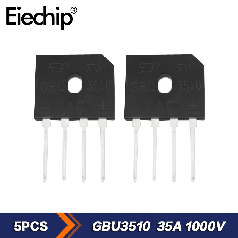 Diode Bridge Rectifier Electronic Component Rectifier Diodes Electrical Rectifier Diodes Electrical Diodes Electrical Component 5pcs/lot RECTIFI DIODE 1000V GBU3510 35A Bridge Rectifer Diodes