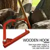 Roller Felling Lever Garden Backyard Lifter Log Peavy Rustproof Cant Hook Tools Hook Home Garden Hand Tools for Cutting Wood 2