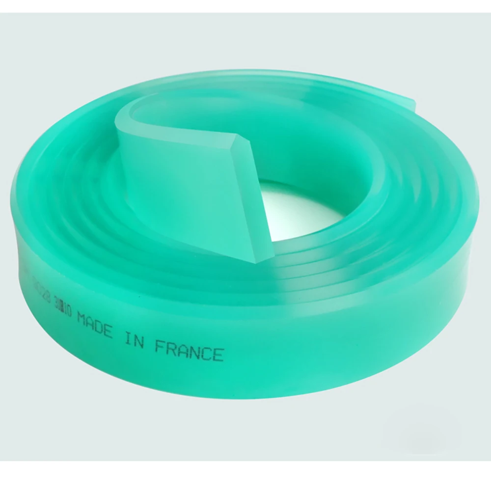 프레스 기계용 수성 잉크 고무 스트립, 스크린 인쇄 스크레이퍼, 납작하고 날카로운 마우스, 30*9