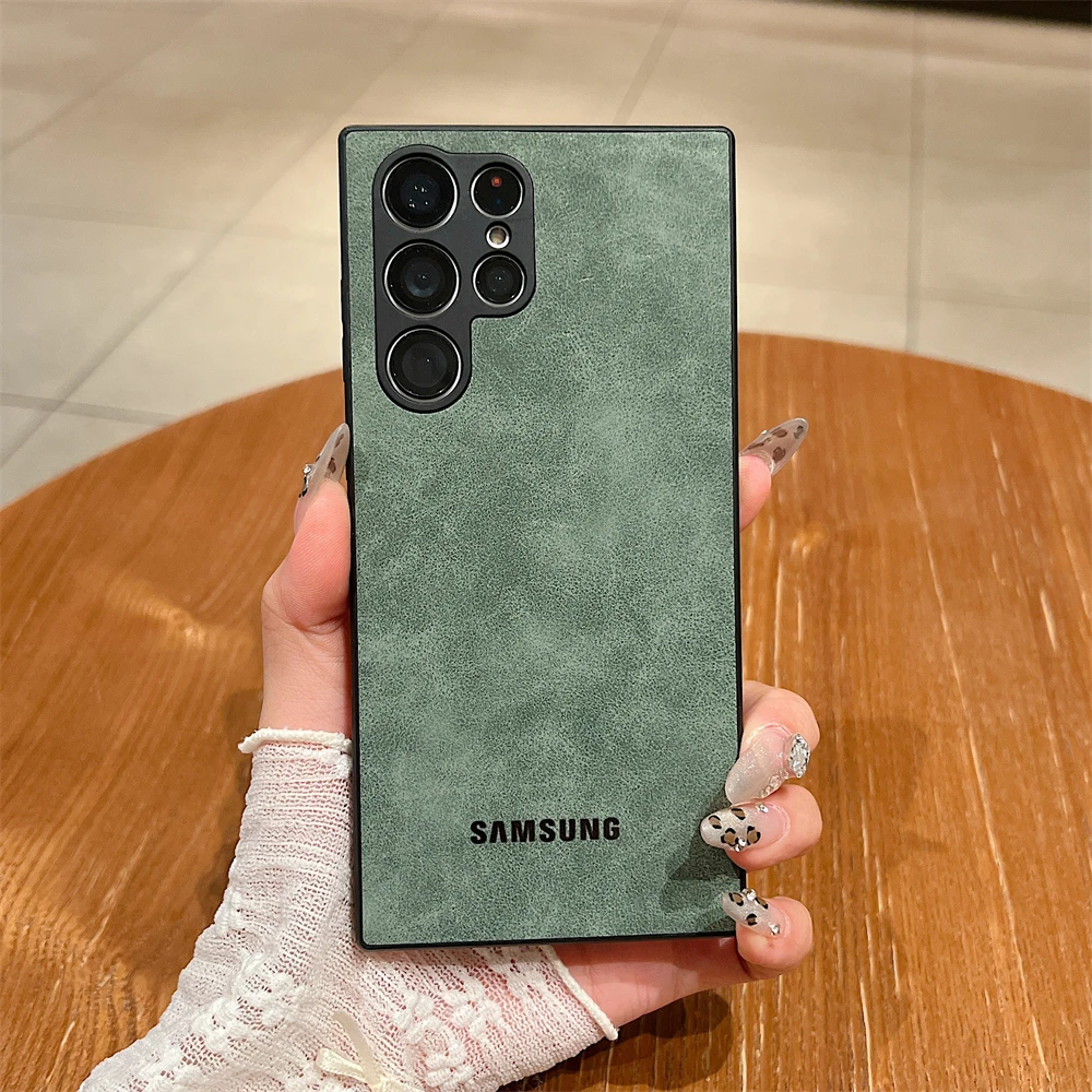 Luxury Vintage Leather Shockproof Phone Case