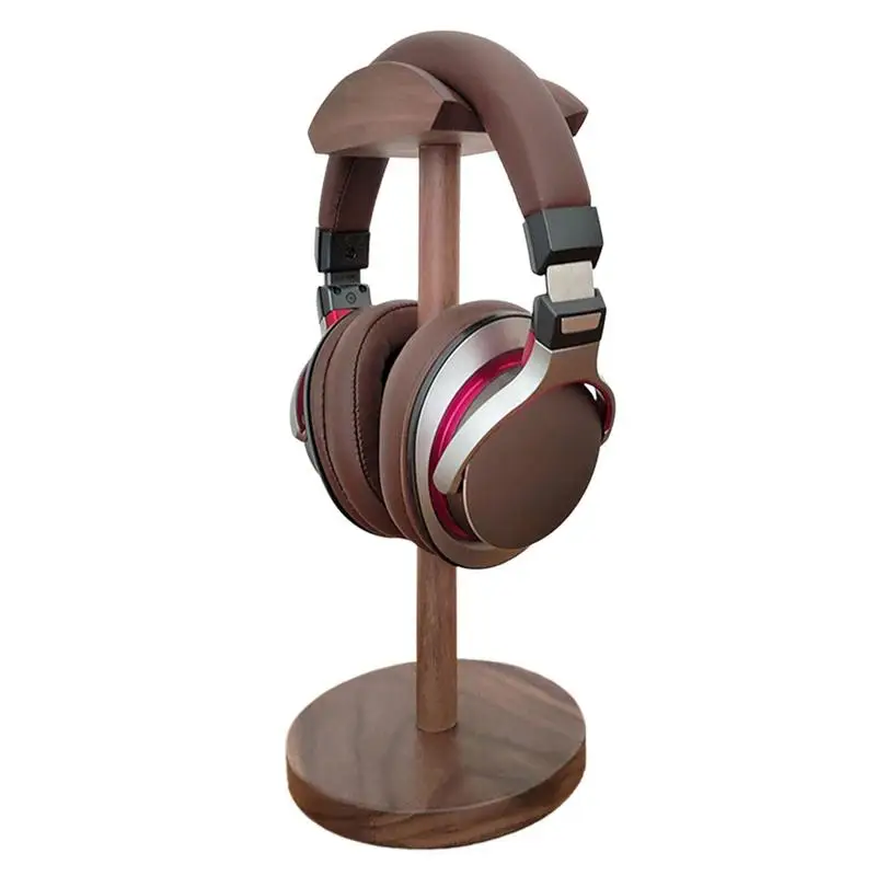 

Подставка для наушников, держатель для наушников, настольные наушники из натурального дерева, функциональная подставка для игровых наушников для всех гарнитур с твердым покрытием