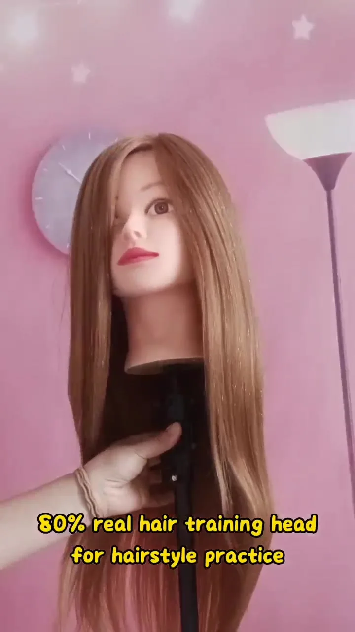 리얼돌 헤드앤숄더 인모 믹스 합성 헤어 마네킹 머리, 연습용 핫 컬 다리미 파마 헤어 스타일, 인형 머리, 전문 스타일링 헤드 -  AliExpress