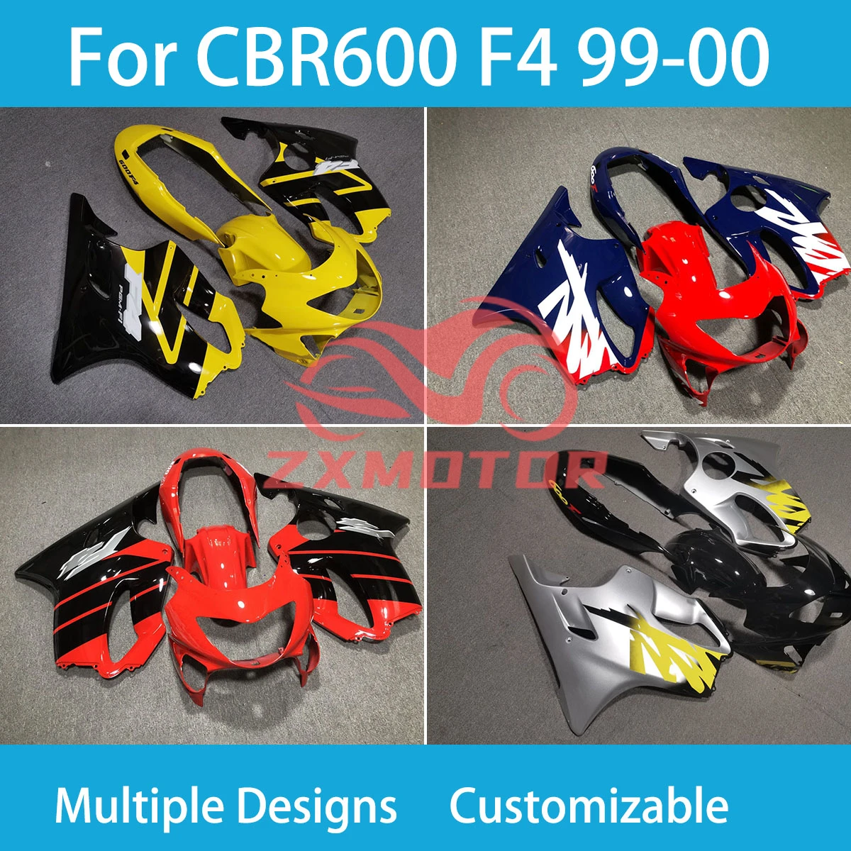 CBR 600 F4 99 00 Motorcycle Spare Parts Fairing Kit for Honda