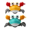 Baby Bath Tub Water Play Crab Toy Clockwork Portable Beach Children Shower Accessory Baby Pulling a String To Learn to Walk 1