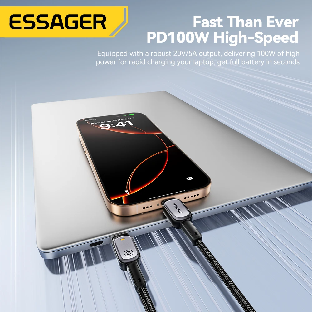 Essager Cable Type C 100W Fast Charging