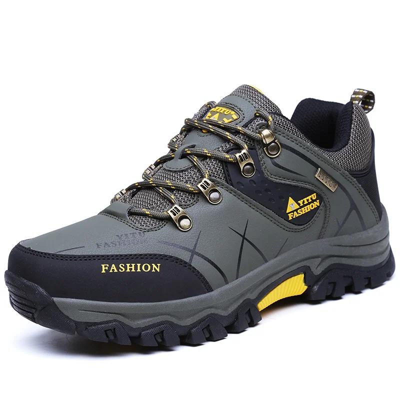 Acouto Outdoor-Wanderschuhe Für Herren – Schwarz, Atmungsaktiv, Mit Gummisohle, Minimalistisch & Leicht