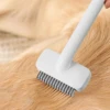 Click Hair Removal & Knot Remover Comb for Cats/Dogs, Stainless Steel Blades, Safe Detangling Tool with Ergonomic Handle 3