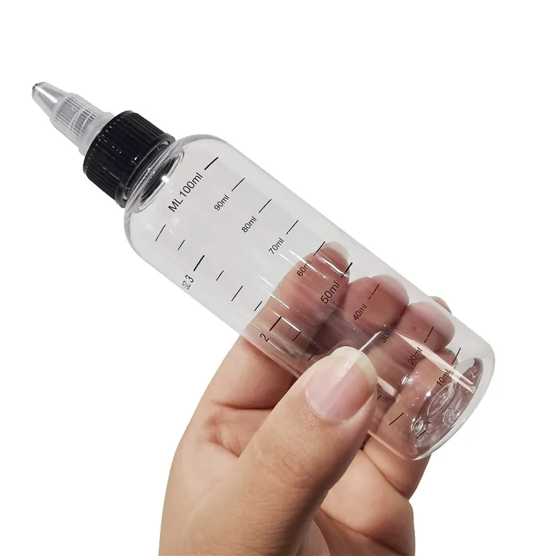 Liquid Subpackage Transparent Bottle lab liquid bottle Graduated Transparent Plastic Bottle Teaching Laboratory Equipment 30ml/50ml/100ml/230ml