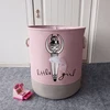Baby Toys Storage Basket Gift Basket Foldable Canvas Fabric Laundry Basket for Clothes Books Home Organization Room Decor 4