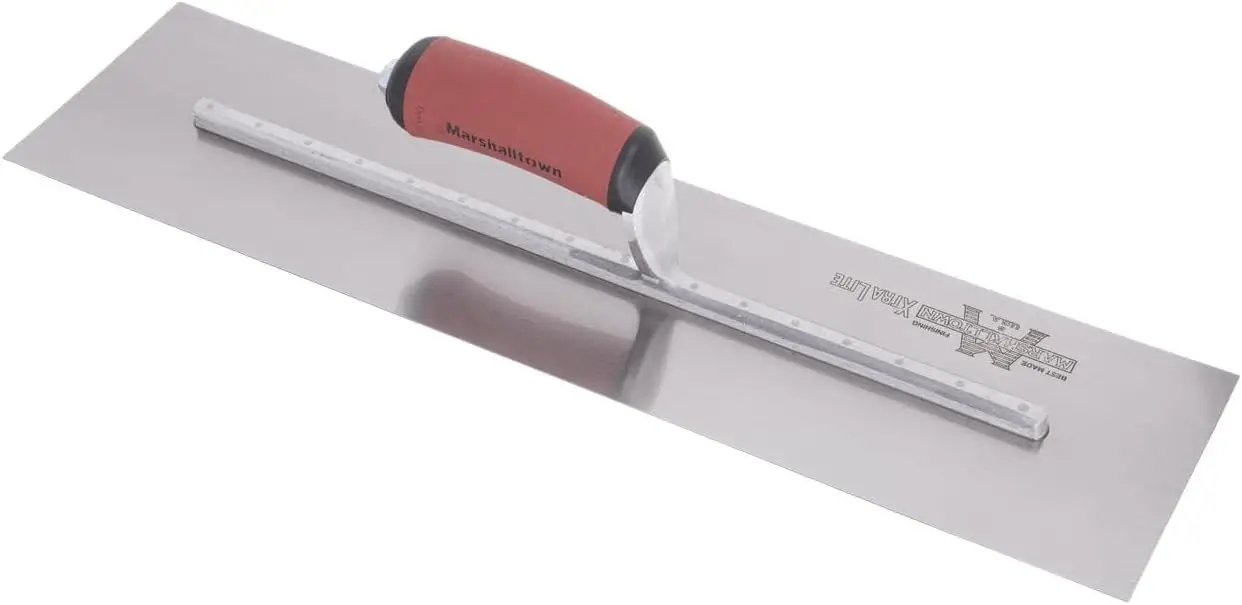 Finishing Trowel, 24 by 5 Inch, Perfect for Spackling, Sheetrock, Stucco, Concrete, EIFS and More, DuraSoft Curved 2