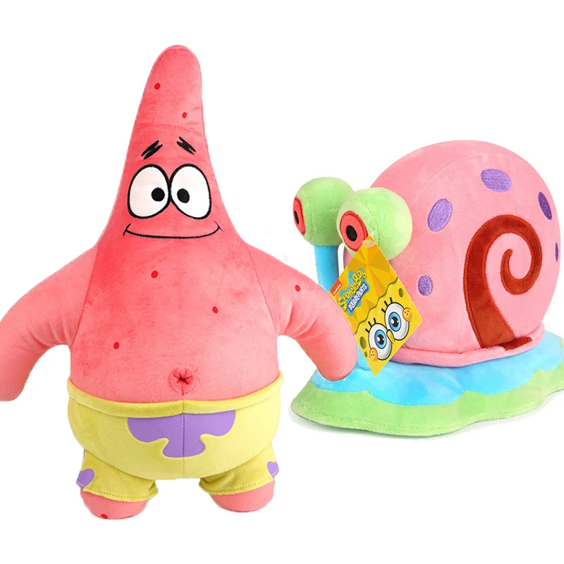 thumbnail image 1 of 22-40Cm 100% genuino Bob Esponja Patricio Estrella Kawaii Dibujos Animados Animal Peluche Muñeco de Peluche Dibujos Animados Suave Juguetes para Niños Regalo de Cumpleaños, 1 of 5