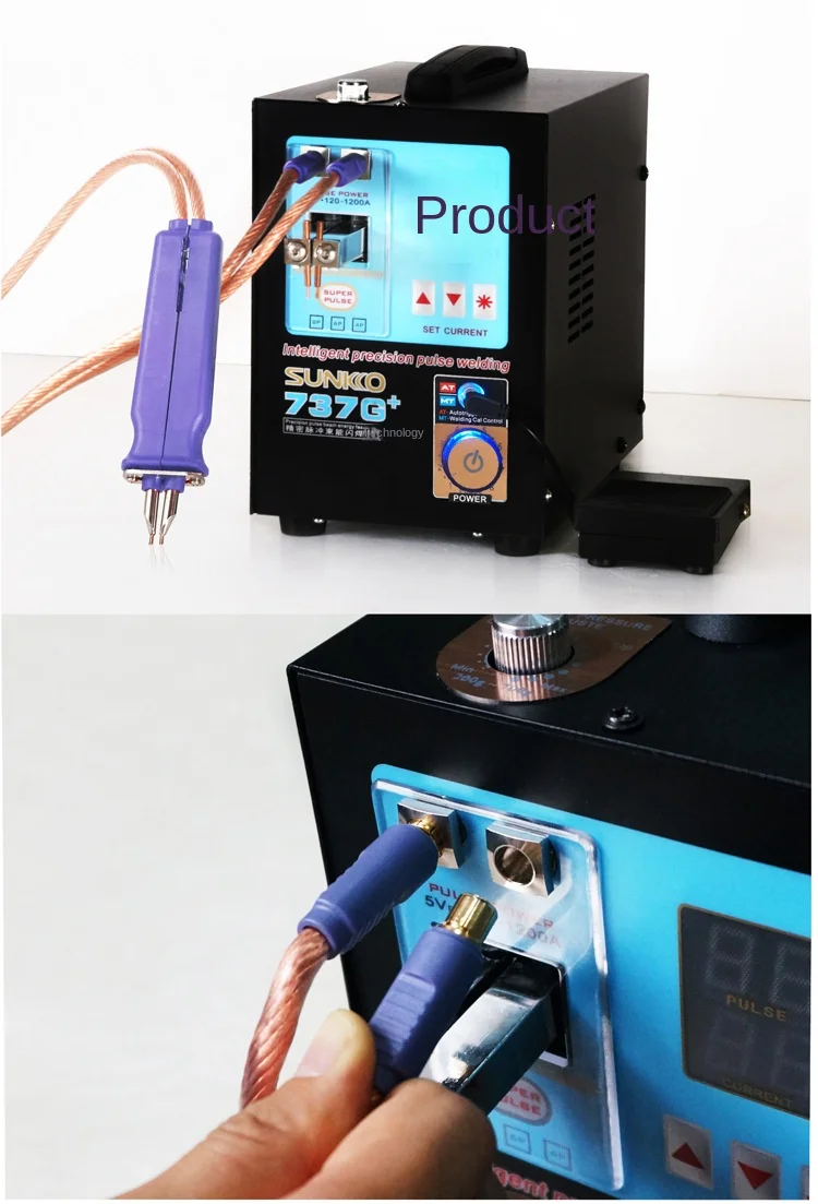 SUNKKO737G+ Intelligent Precision welding large-battery DIS inductive hand-held