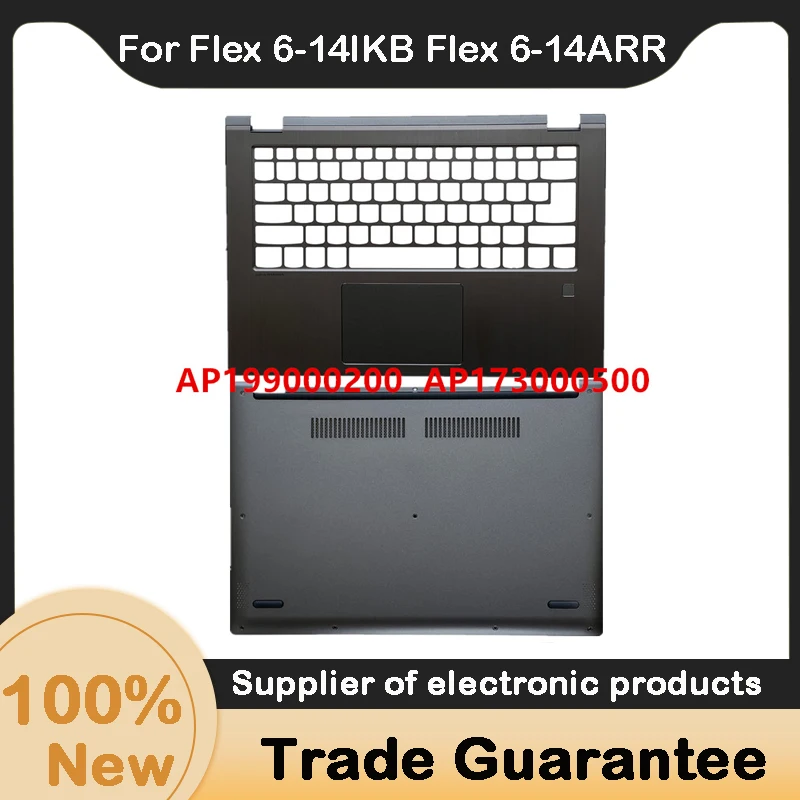 Nuovo Per Lenovo Flex 6-14Ikb Flex 6-14Arr Yoga 530-14Ikb Yoga530-14Arr Custodia Superiore Copertura Poggiapolsi/Copertura Base Inferiore D Shell