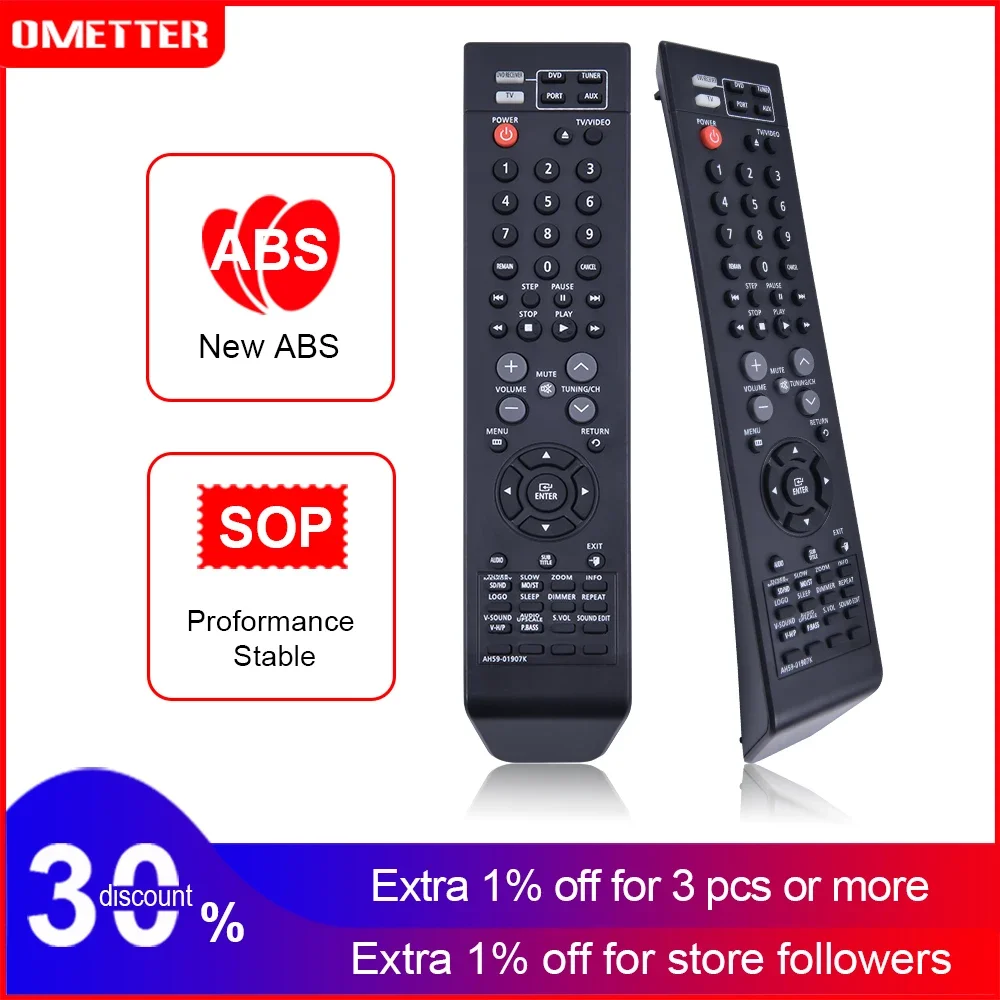 

Accoona Remote Control For Samsung AH59-01907K AH59-01907D 01907T HT-Z210 TZ212 Z215 Z310 TZ312 HT-TZ315 DVD Home Theater System