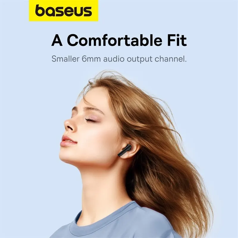 Baseus Bowie W2i 무선 이어폰 블루투스 5.3 헤드폰 35H 긴 배터리 수명 2 마이크 ENC HD 통화 TWS 이어폰 스포츠 이어폰