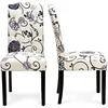 Set of 2 Tufted Dining Chair Upholstered Nailhead Trim Rubber Wooden Leg 5