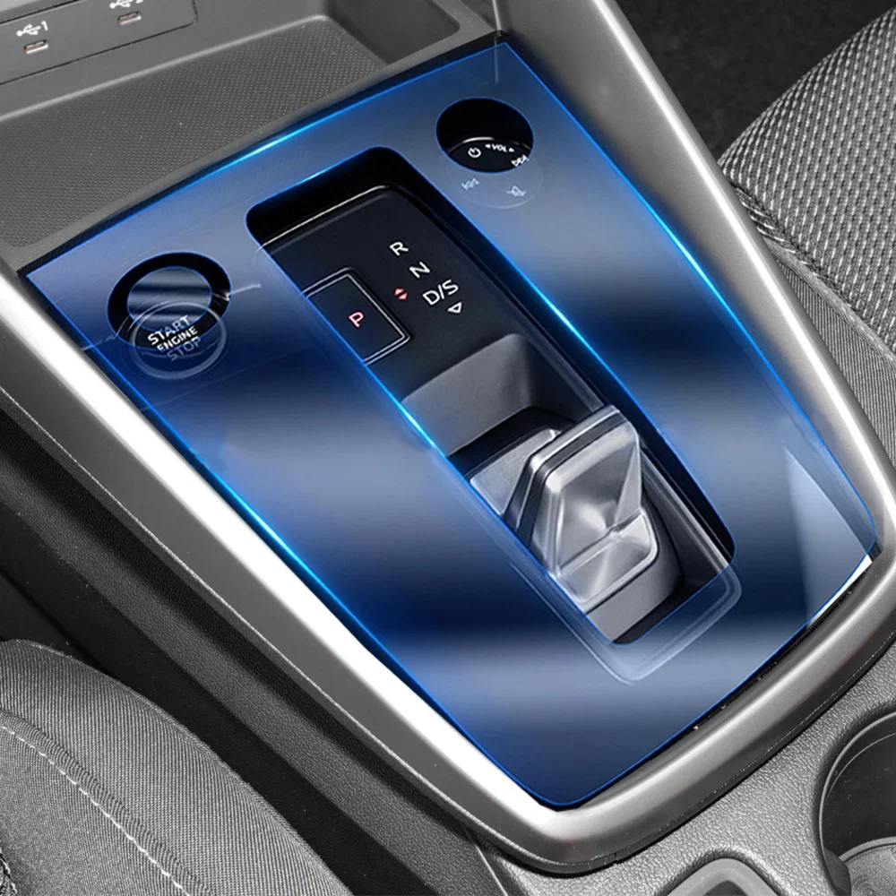 For Audi A3 8Y 2020 2021 Car Central Control Gear Panel TPU Film Sticker Dashboard Screen Protector Auto Interior Accessories