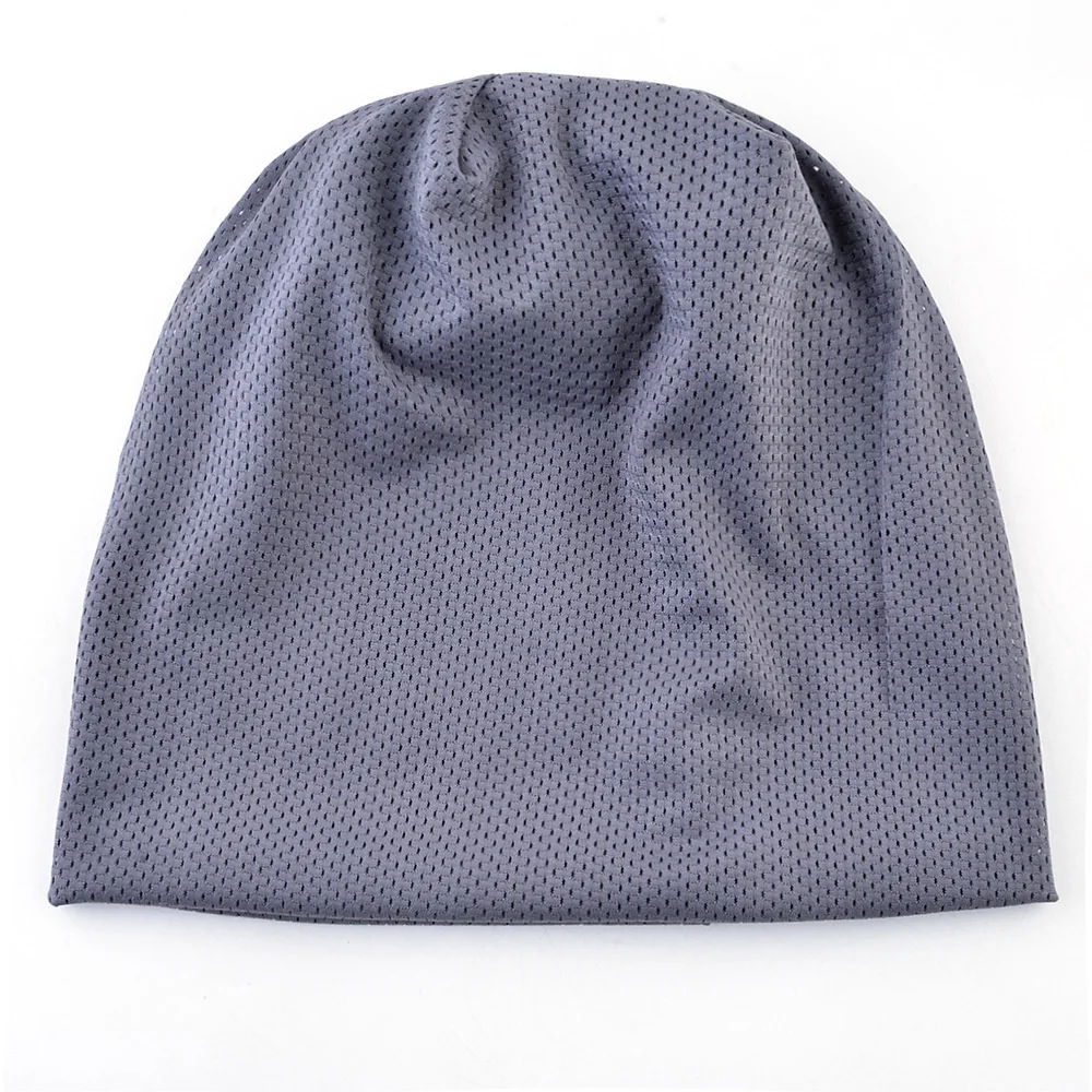 Fashion Pile Hat Men Women Cap Thin Breathable Soft Beanies Outdoor Sport Headscarf Hip Hop Baseball Tennis Running Accessories yellow skully hat