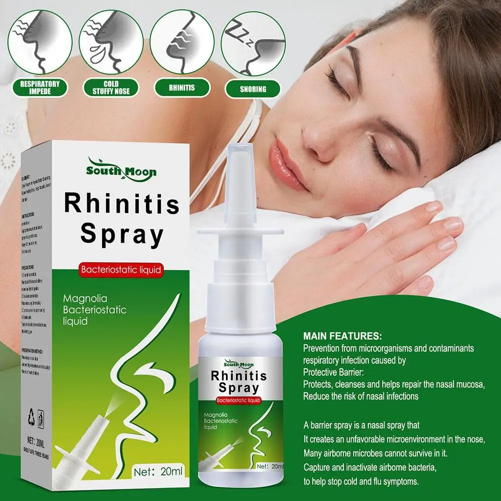 Nasal Sprays Chronic Rhinitis Sinusitis Spray Chinese Traditional Medical Herb Spray Rhinitis Treatment Nose Care Patches 20ml