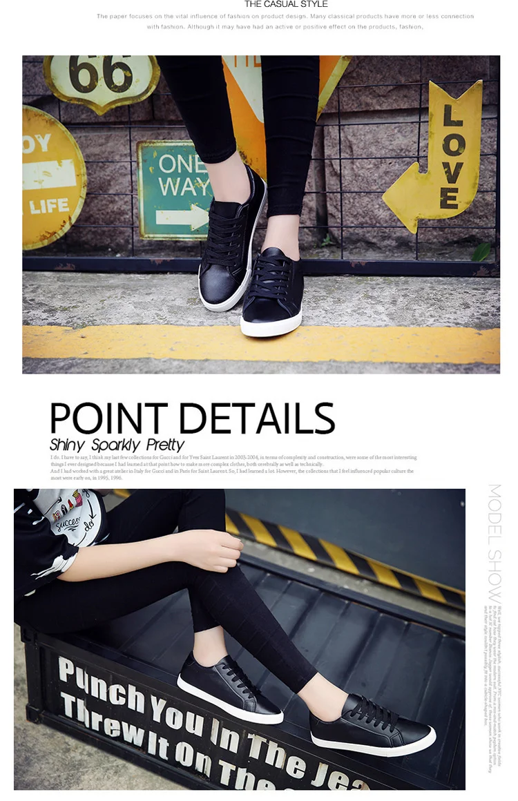 2021 new spring tenis feminino lace-up white shoes woman PU Leather solid color female shoes casual women shoes white sneakers