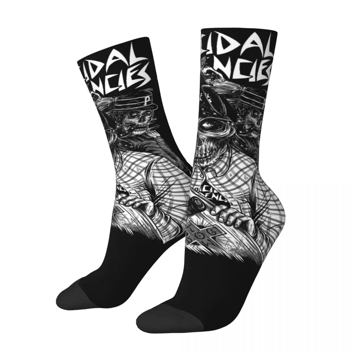 Suicidal Tendencies Unisex Socks Hip Hop 3D Print Happy Socks Street Style Crazy Sock 1pair fashion hip hop crew socks for men colorful socks art casual 3d print plaid striped long socks mens compression sock