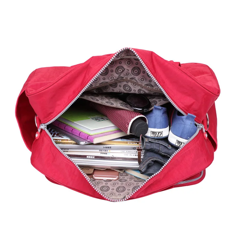 TEGAOTE High Quality Casual Lightweight Durable Large Capacity Nylon Women Men Travel Tote Bags Handbag GYM Duffle