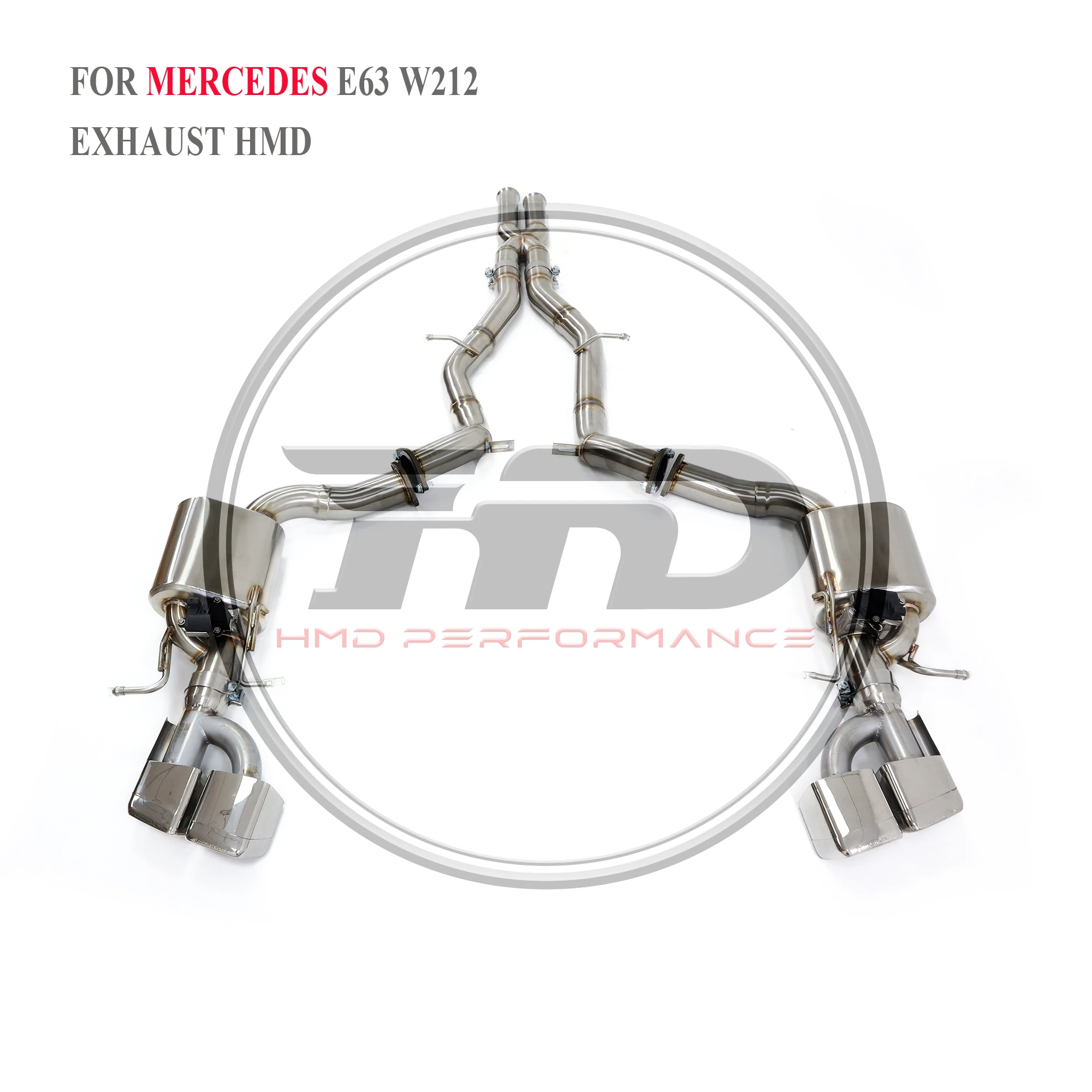 

HMD Stainless steel Exhaust System Performance Catback for Mercedes Benz AMG E63 E300 W211 Muffler With Valve