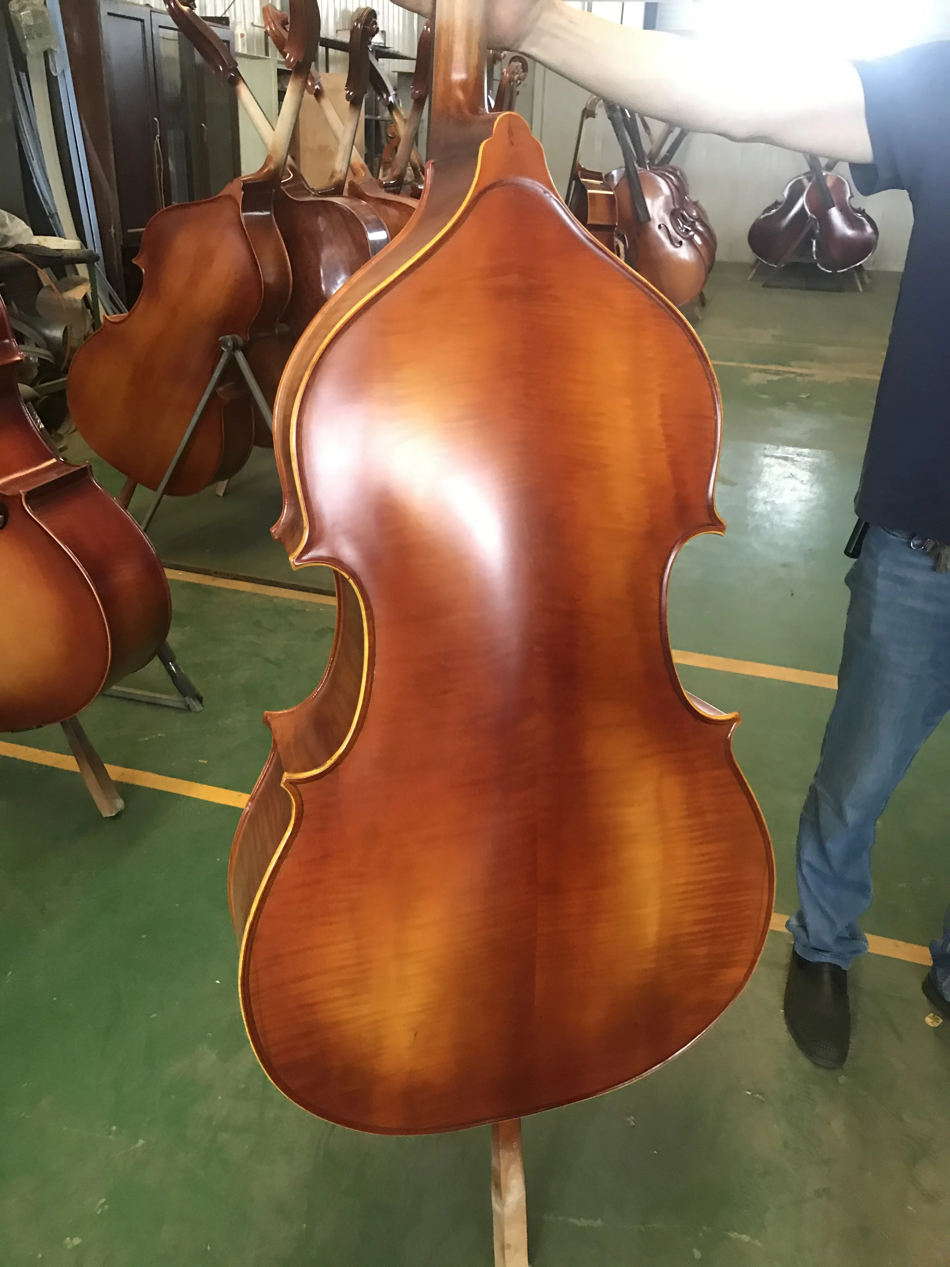 

Advanced Handmade Solid Wood 1/2 Vertical Bass Band All Accessories Free Delivery Professional 1/2