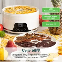 Food Dehydrator Machine for Jerky, 5 BPA-Free Trays Dryer w/ 48H Timer and 165°F Temperature Control 2