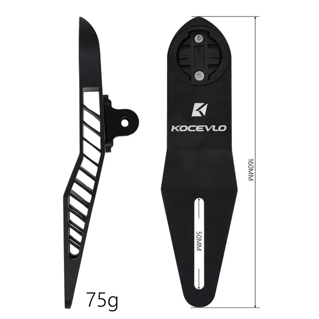 Support Guidon Vélo Pour Ordinateur GPS - Compatible Canyon H31, CP10, CP20, Garmin, Bryton, En Nylon Noir Avec Bases Et élastique
