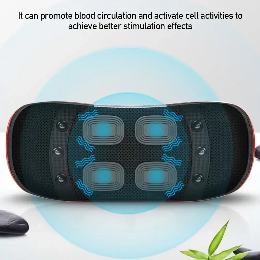 Electric Relieve Pain Waist Massager Lumbar Massage Device Inflatable Hot Compress Lumbar Spine Support Massage Back Massager waist massager